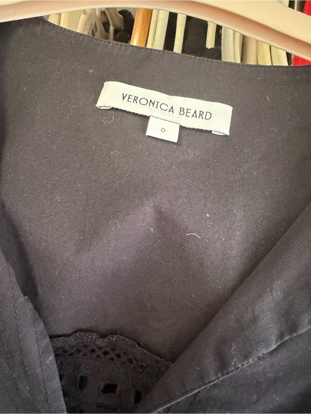 Veronica Beard Alina Eyelet Black Maxi Dress - Picture 6 of 6
